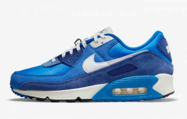 The Latest 2021 Nike Air Max 90 “Signal Blue” Shoes