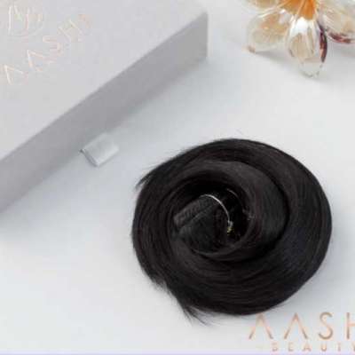 Buy Jet Black Clip in Hair Extensions Profile Picture