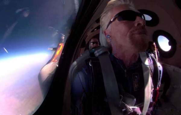 Richard Branson landed on a rocket that touched the edge of space.