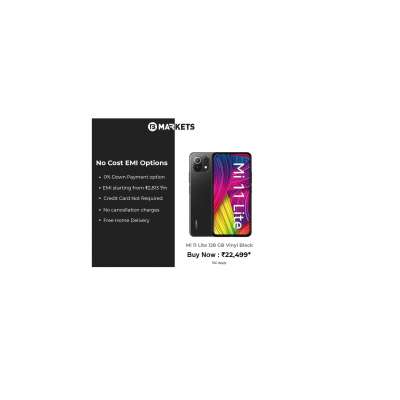 Buy mi 11 lite 128 GB Storage, 6GB RAM on No Cost EMI at Bajaj Finserv EMI Store. Profile Picture