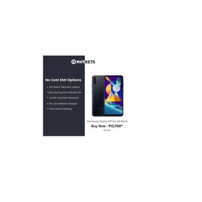 Buy Samsung m11 64 GB Storage, 4GB RAM on No Cost EMI at Bajaj Finserv EMI Store. Profile Picture