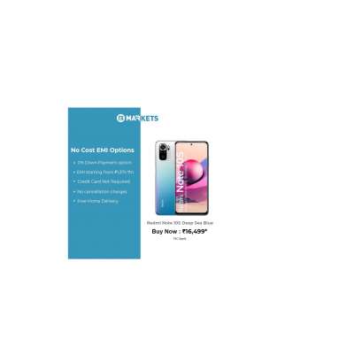 Buy Redmi note 10s 128 GB Storage, 6GB RAM on No Cost EMI at Bajaj Finserv EMI Store. Profile Picture