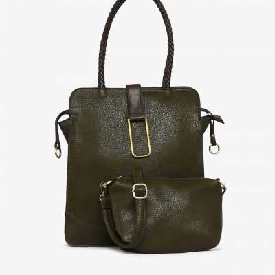 OLIVE SHOULDER BAG WITH POUCH - Fresh Olive Profile Picture