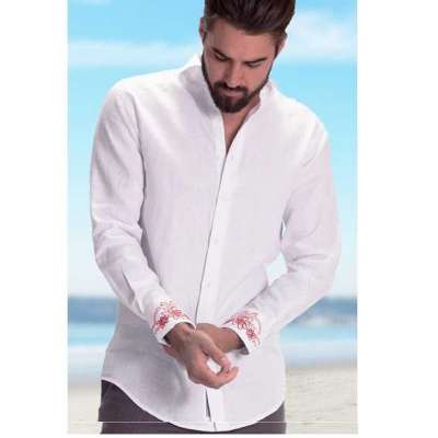 Belle | Fitted Cut Italian Linen Stock Shirt Profile Picture