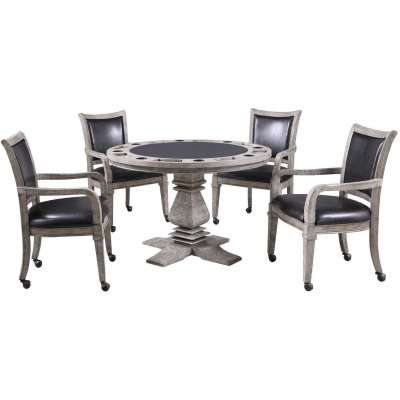 Hathaway Montecito Driftwood Poker Dining Table w/ Chairs Profile Picture