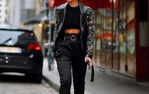 Leather-effect pants and skirt for the perfect biker look