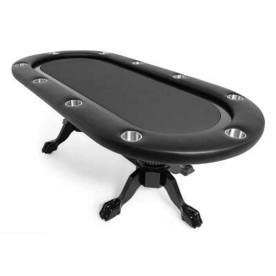 Buy BBO Poker Tables Elite Black Oval Poker Table 10 Person Profile Picture