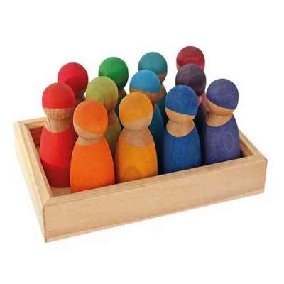 Buy Grimms – 12 Rainbow Friends in Cherrywood Profile Picture