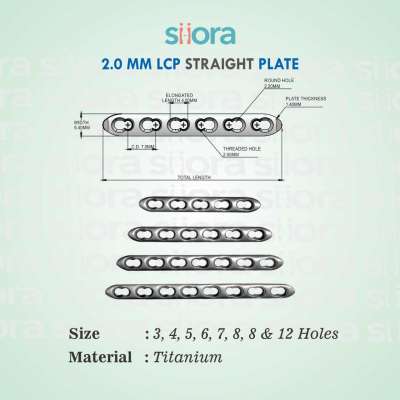 2.0 MM LCP Straight Plate Profile Picture