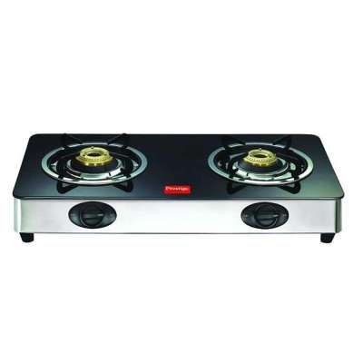 Buy Prestige Glass, Stainless Steel Manual Glass Stove with 2 Burner (Silver, GT 02) At EMI Store Profile Picture