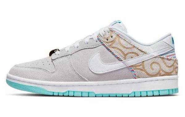 the Nike Dunk Low Barber Shop in White
