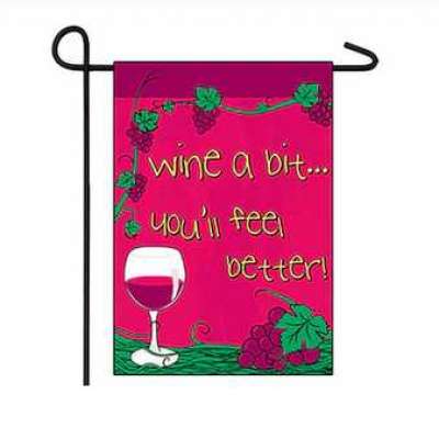 Buy Wine a Bit 12x18in Garden Flag Profile Picture