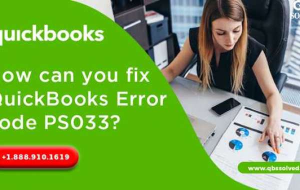 Stumbled on QuickBooks Error Code PS033?