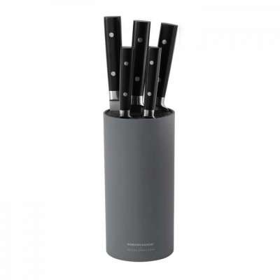 Kitchen Black 6-Piece Knife Block Set Profile Picture