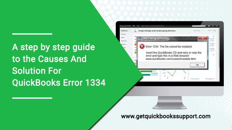 QuickBooks Error 1334-its causes and arrangements