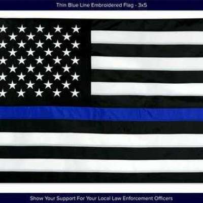 BUY THIN BLUE LINE USA FLAG, EMBROIDERED, HIGH QUALITY Profile Picture