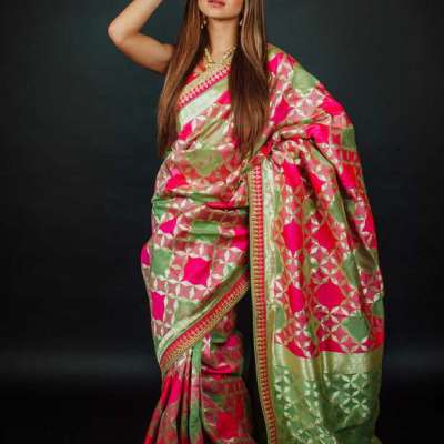 Buy ready to wear Silk saree with designer blouse and matching petticoat online Profile Picture