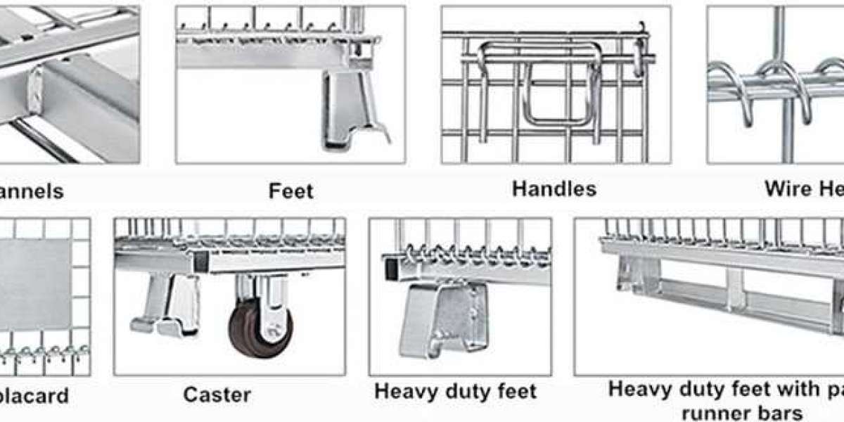 What are the advantages and characteristics of folding storage cages