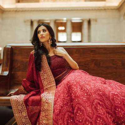 Shop for CC3520 Maroon lehenga Profile Picture