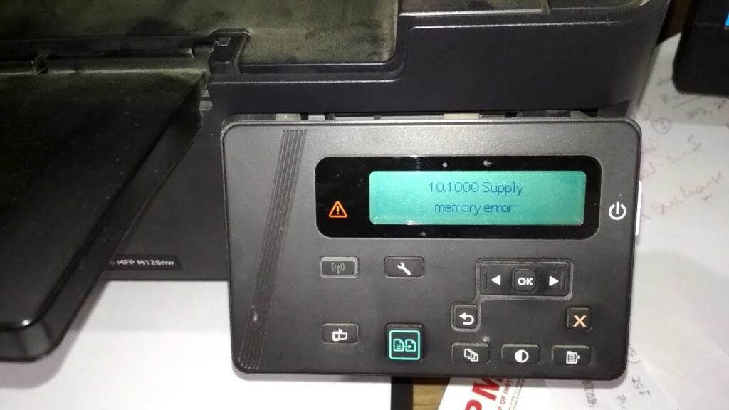 How to fix the error massage supply memory error for hp printer?