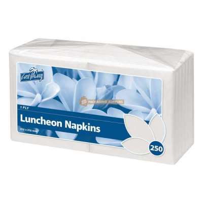 Buy Paper Napkins 1 Ply White Luncheon - 1/4 Fold - 300mm x 300mm Profile Picture
