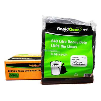 Buy Garbage Bags 240 Litre rolls (100 pack) Profile Picture