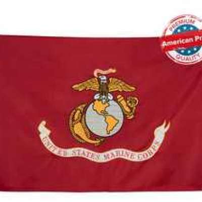 Buy US Marine Flag, Heavy Duty Nylon, Double-Sided & Embroidered Profile Picture