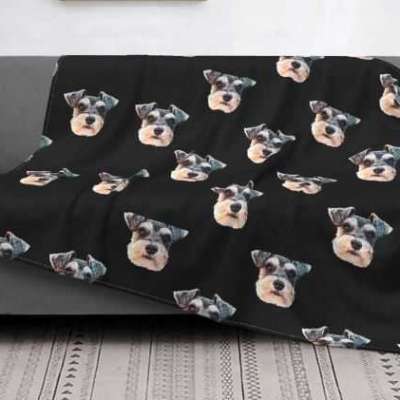 Schnauzer Fleece Blanket Profile Picture