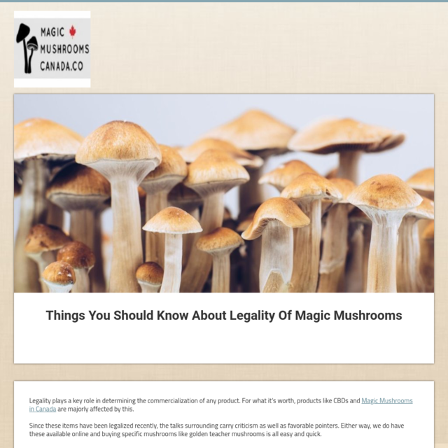 Things You Should Know About Legality Of Magic Mushrooms
