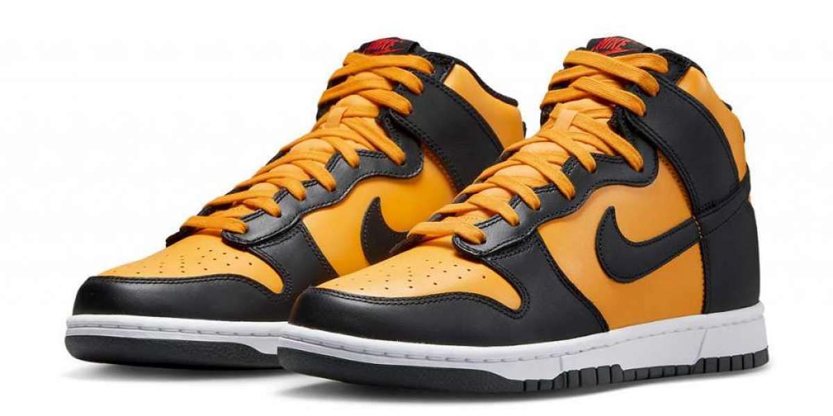 Nike Dunk High "Reverse Goldenrod" DD1399-700 "Black and Yellow Toes" is coming!