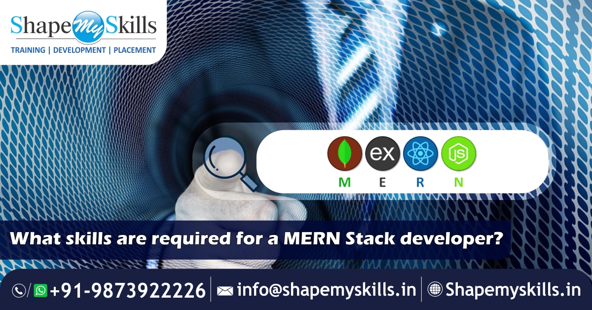 What skills are required for a MERN stack developer?