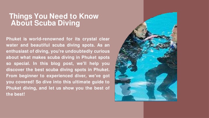 PPT - Things You Need to Know About Scuba Diving PowerPoint Presentation - ID:11918766