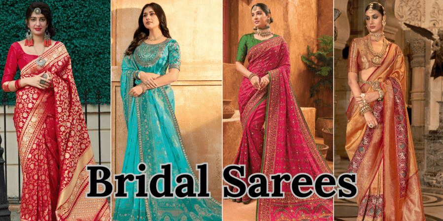 5 Best Bridal Sarees Charming Look For Your Reception Day