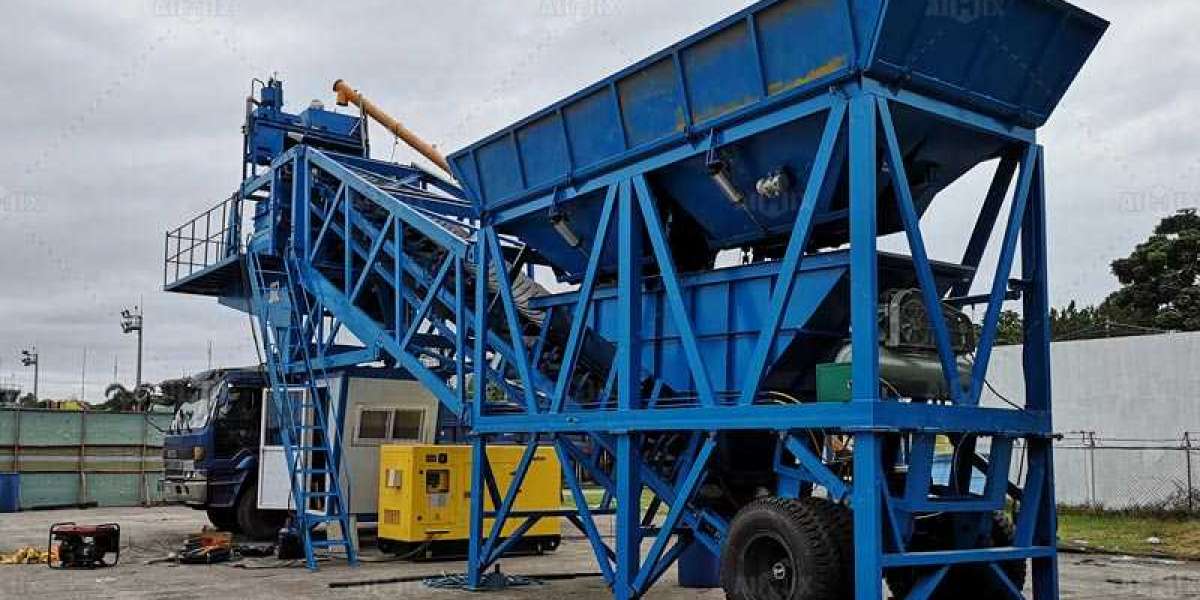 The Working Process of a Portable Concrete Plant