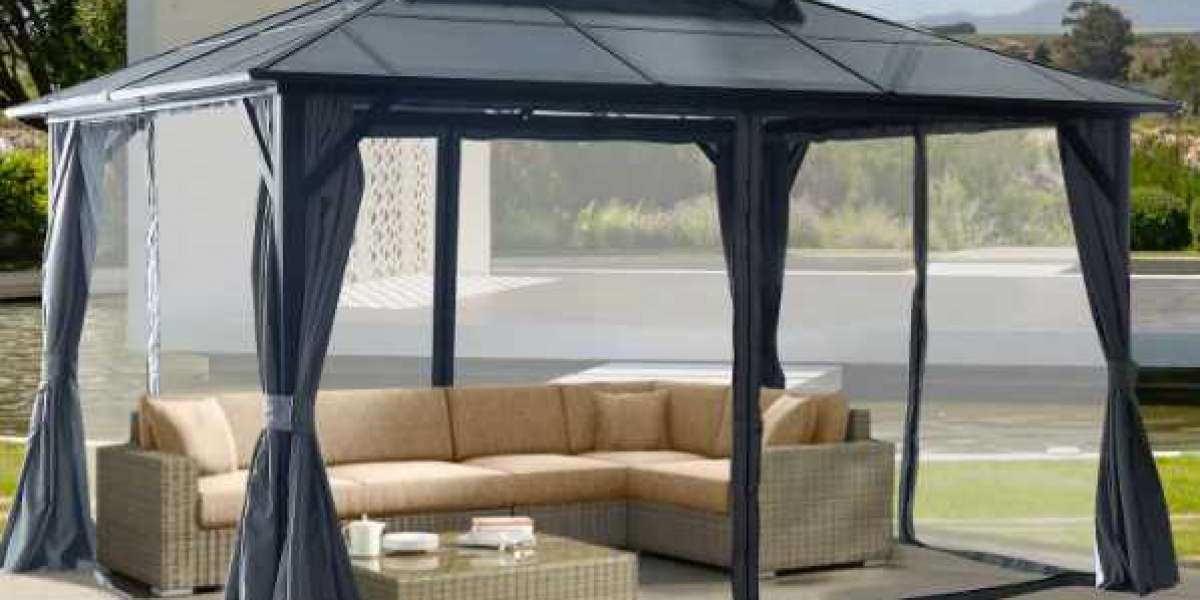 An aluminum hardtop gazebo is the perfect blend of durability